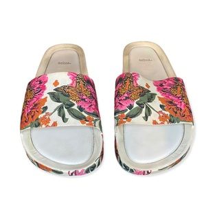 Melissa Floral Beach Slides